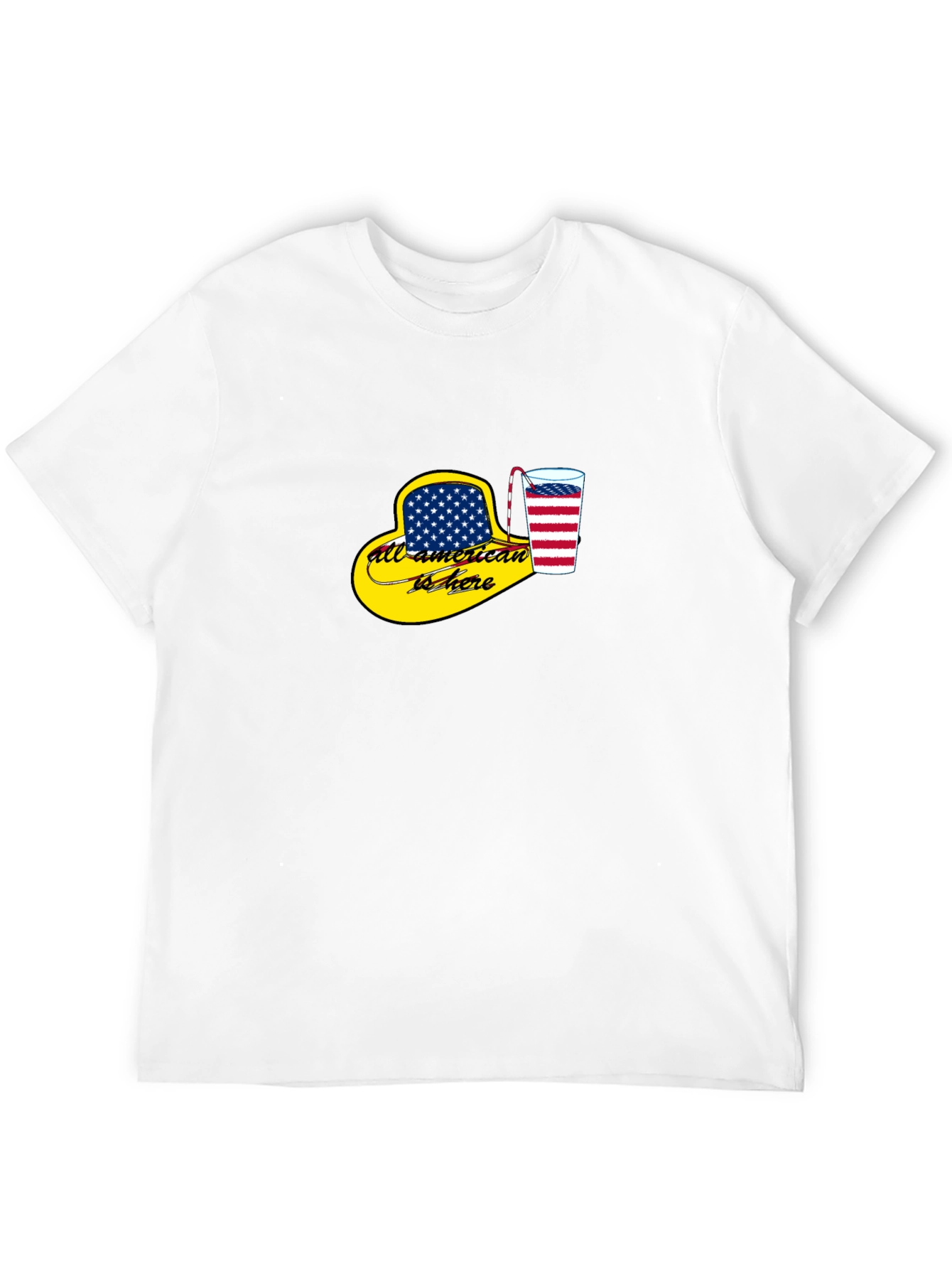 All-American Here Patriotic T-Shirt
