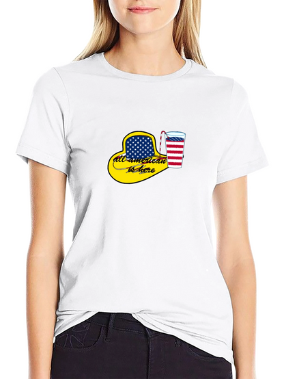 All-American Here Patriotic T-Shirt