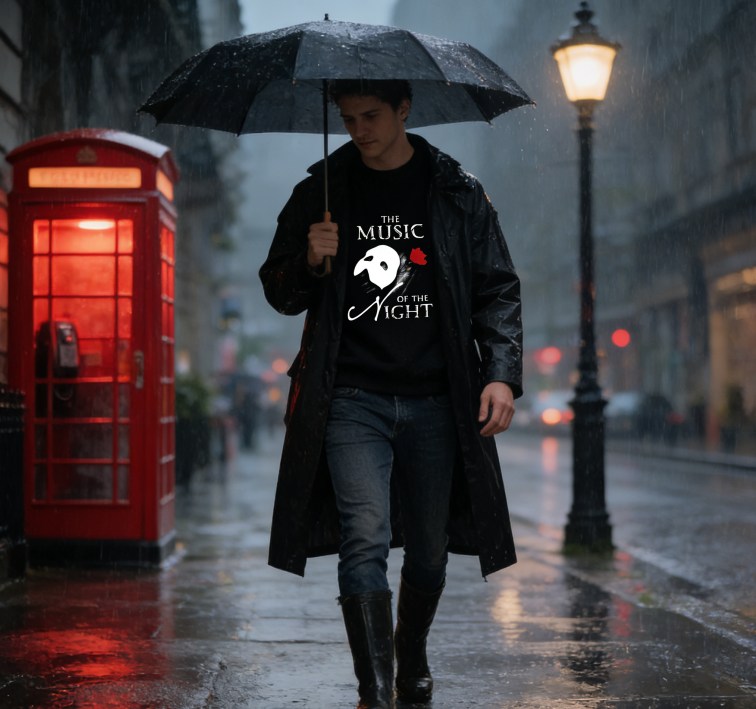 The Music of the Night Phantom Pullover