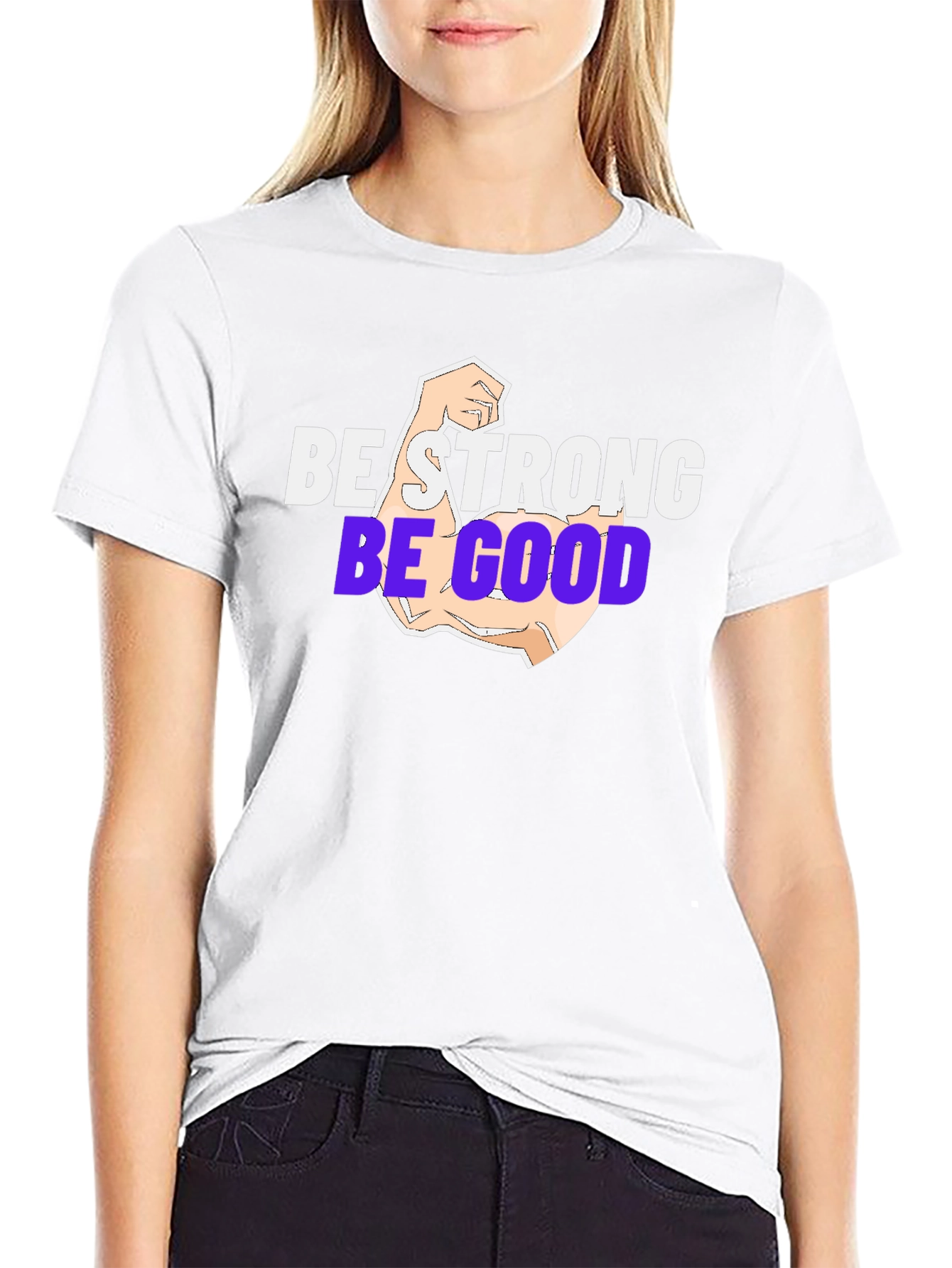 Be Strong Be Good T-Shirt - Black