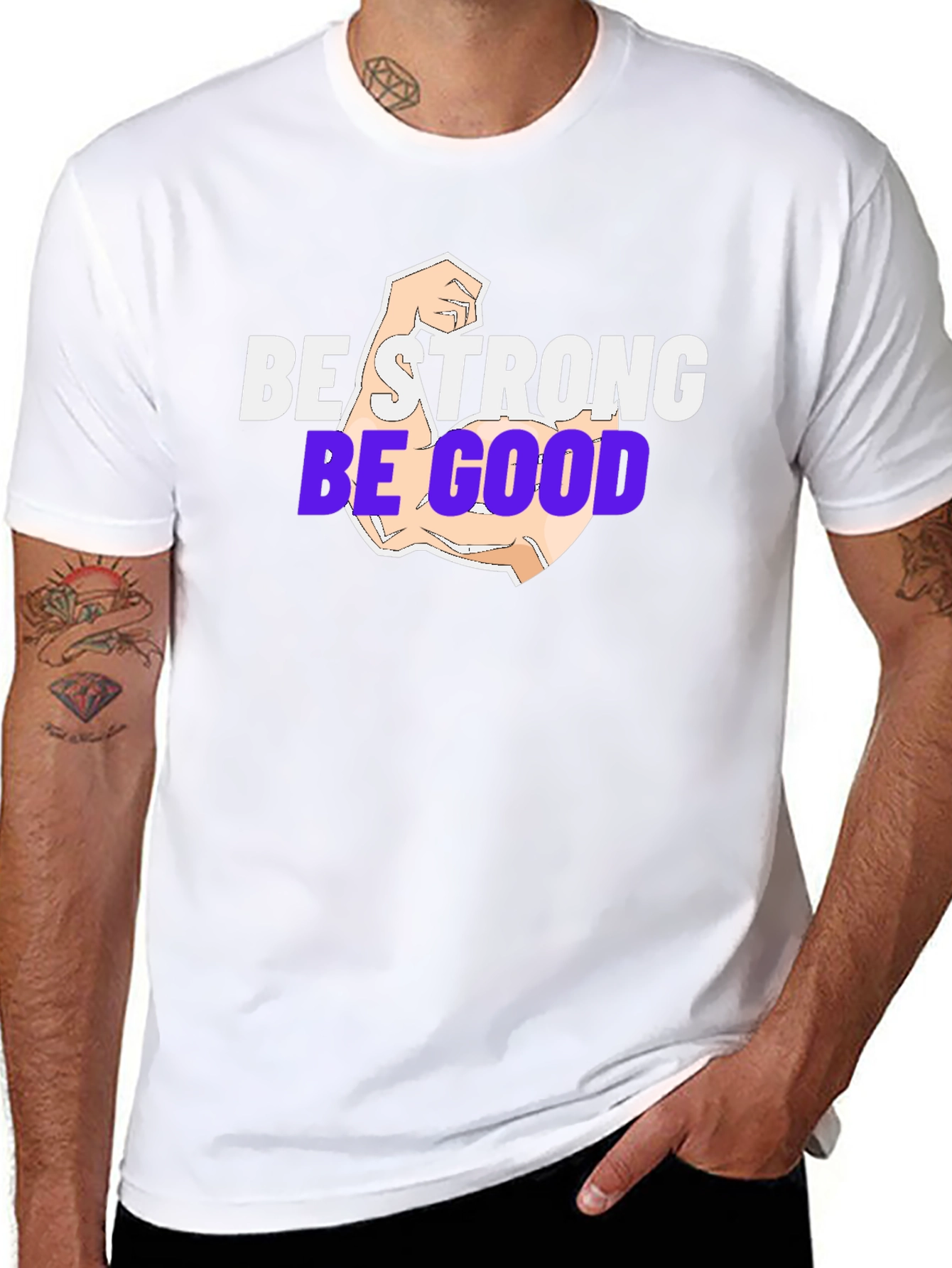 Be Strong Be Good T-Shirt - Black