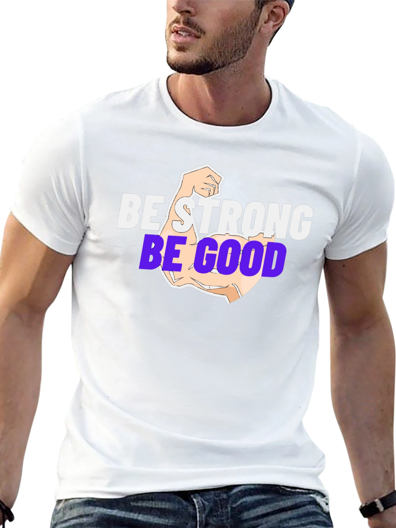 Be Strong Be Good T-Shirt - Black