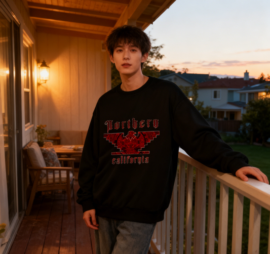 Northern California Tribal-Inspired Graphic Sweatshirt
