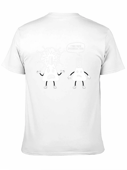 Funny Science T-Shirt - Overreacting Flasks