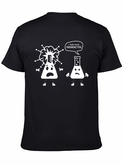 Funny Science T-Shirt - Overreacting Flasks