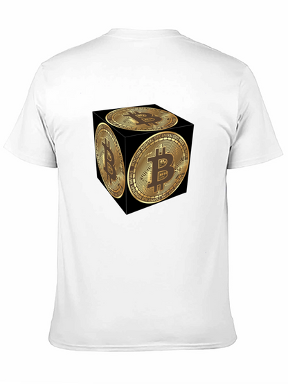 Bitcoin Cube Graphic Tee - Crypto Currency Fashion