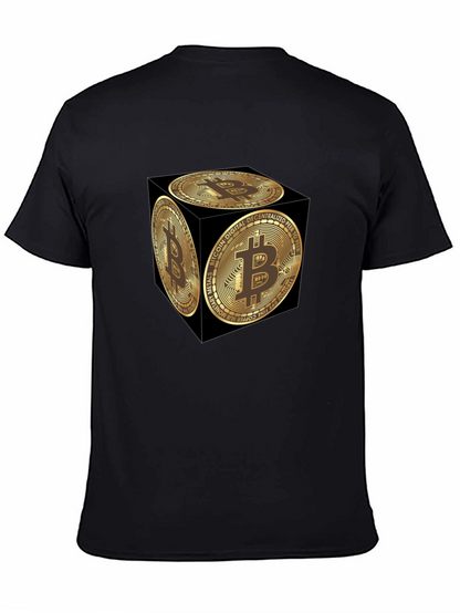 Bitcoin Cube Graphic Tee - Crypto Currency Fashion