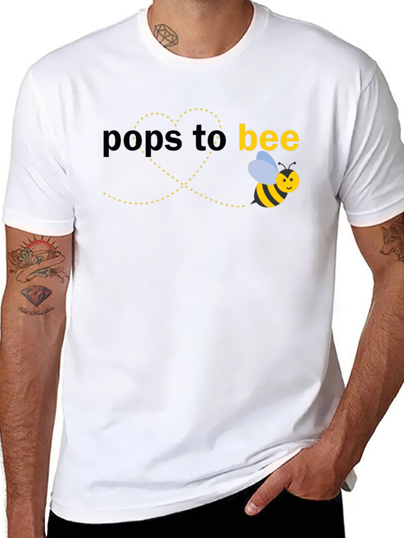 Pops to Bee T-Shirt - New Dad Gift