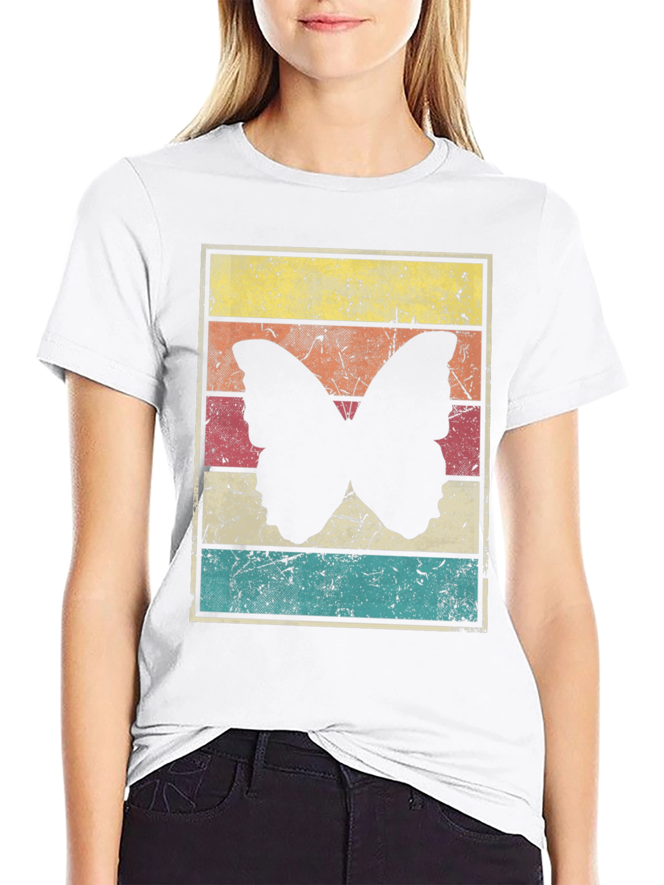 Retro Butterfly Graphic Tee