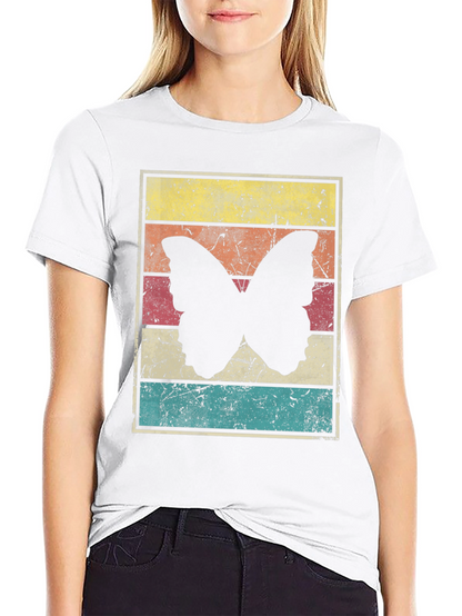 Retro Butterfly Graphic Tee