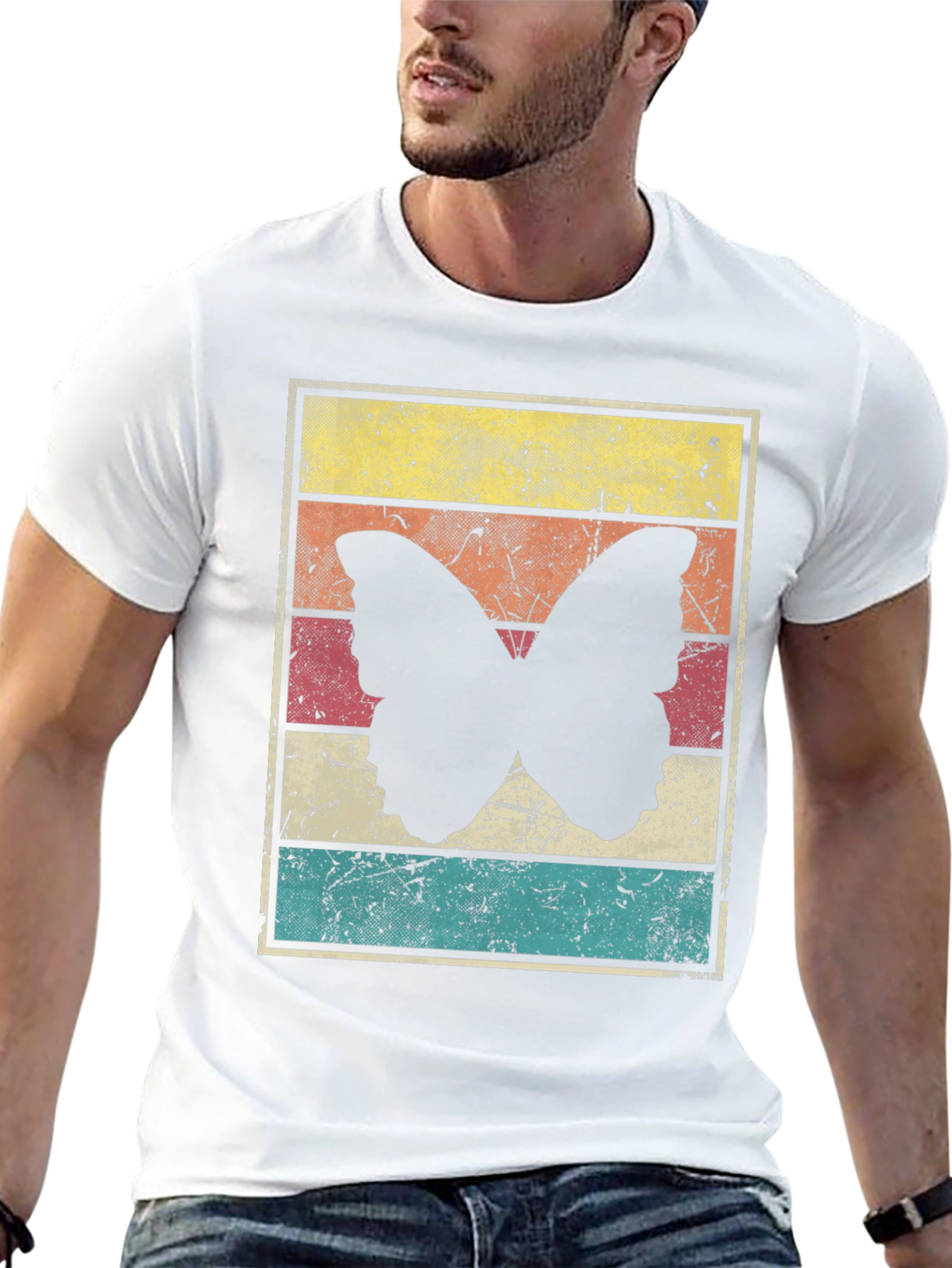 Retro Butterfly Graphic Tee