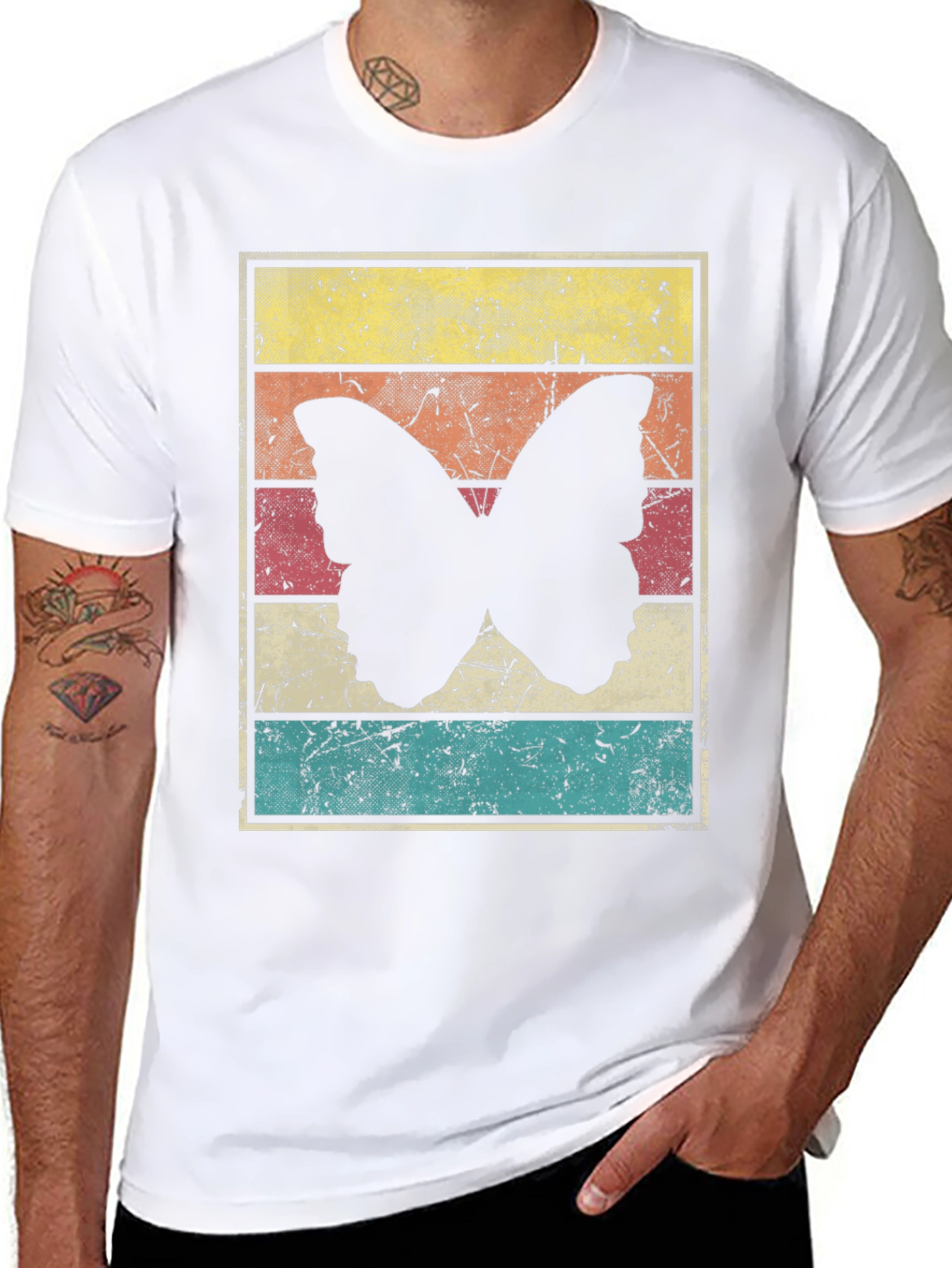 Retro Butterfly Graphic Tee