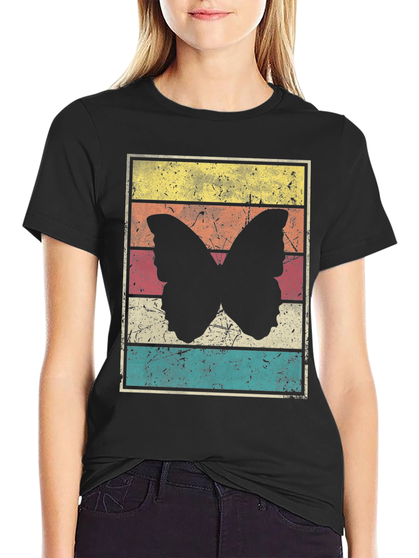 Retro Butterfly Graphic Tee