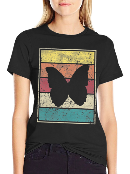 Retro Butterfly Graphic Tee