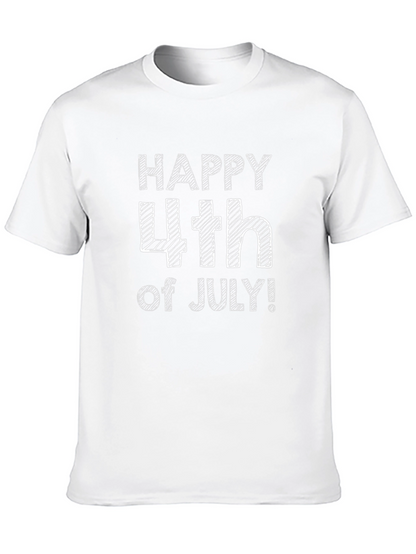 Happy 4th of July Graphic Tee - Black