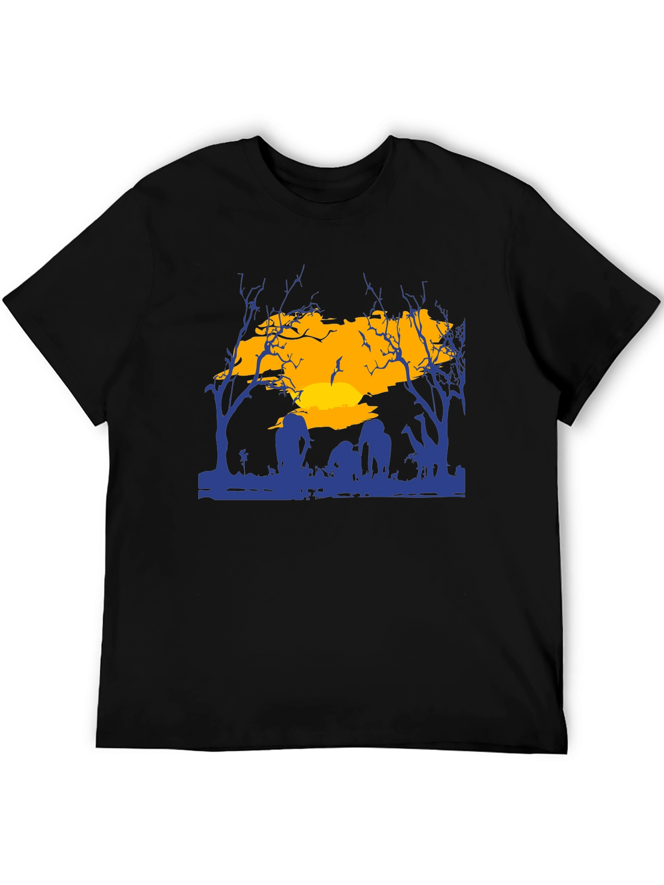 Zombie Graveyard Sunset T-Shirt