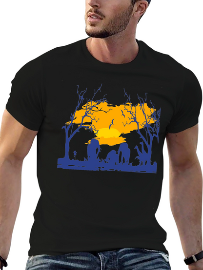 Zombie Graveyard Sunset T-Shirt