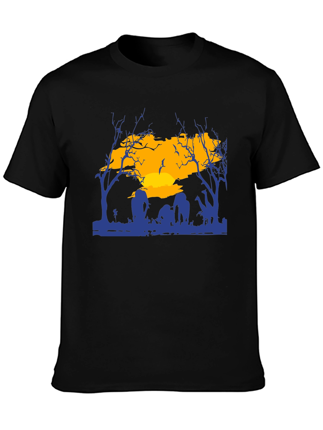 Zombie Graveyard Sunset T-Shirt