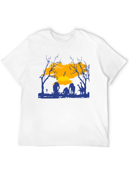 Zombie Graveyard Sunset T-Shirt