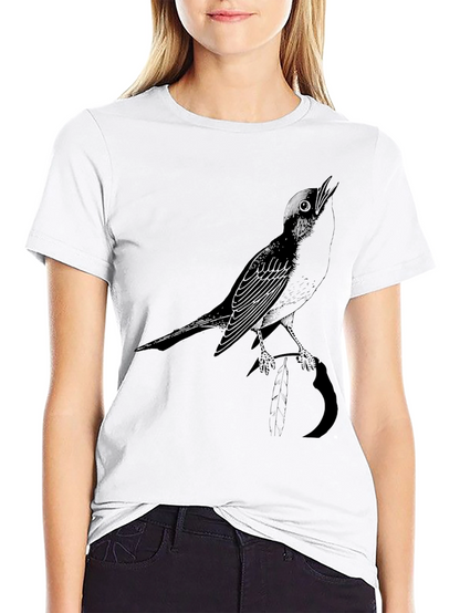Bird Graphic Black Tee - Stylish Mens Casual Wear