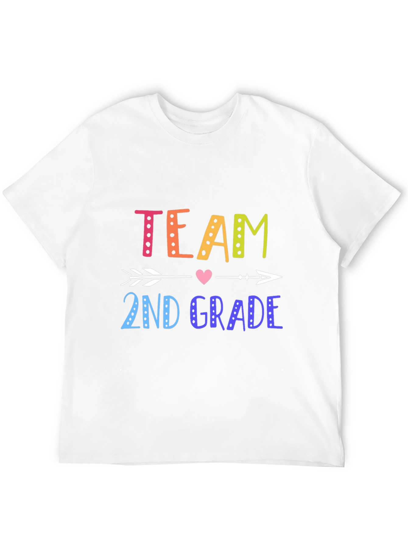 Team 2nd Grade Arrow Heart T-Shirt
