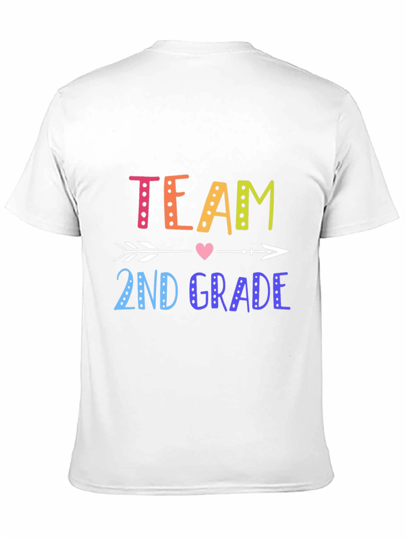 Team 2nd Grade Arrow Heart T-Shirt