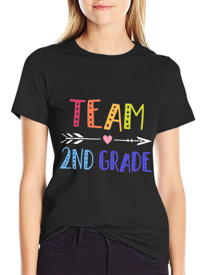Team 2nd Grade Arrow Heart T-Shirt