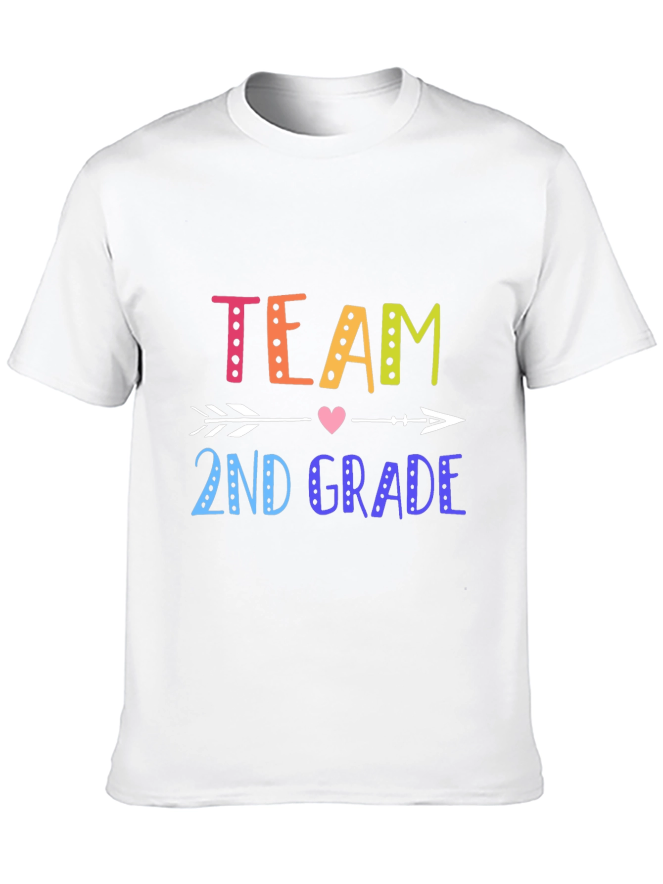 Team 2nd Grade Arrow Heart T-Shirt