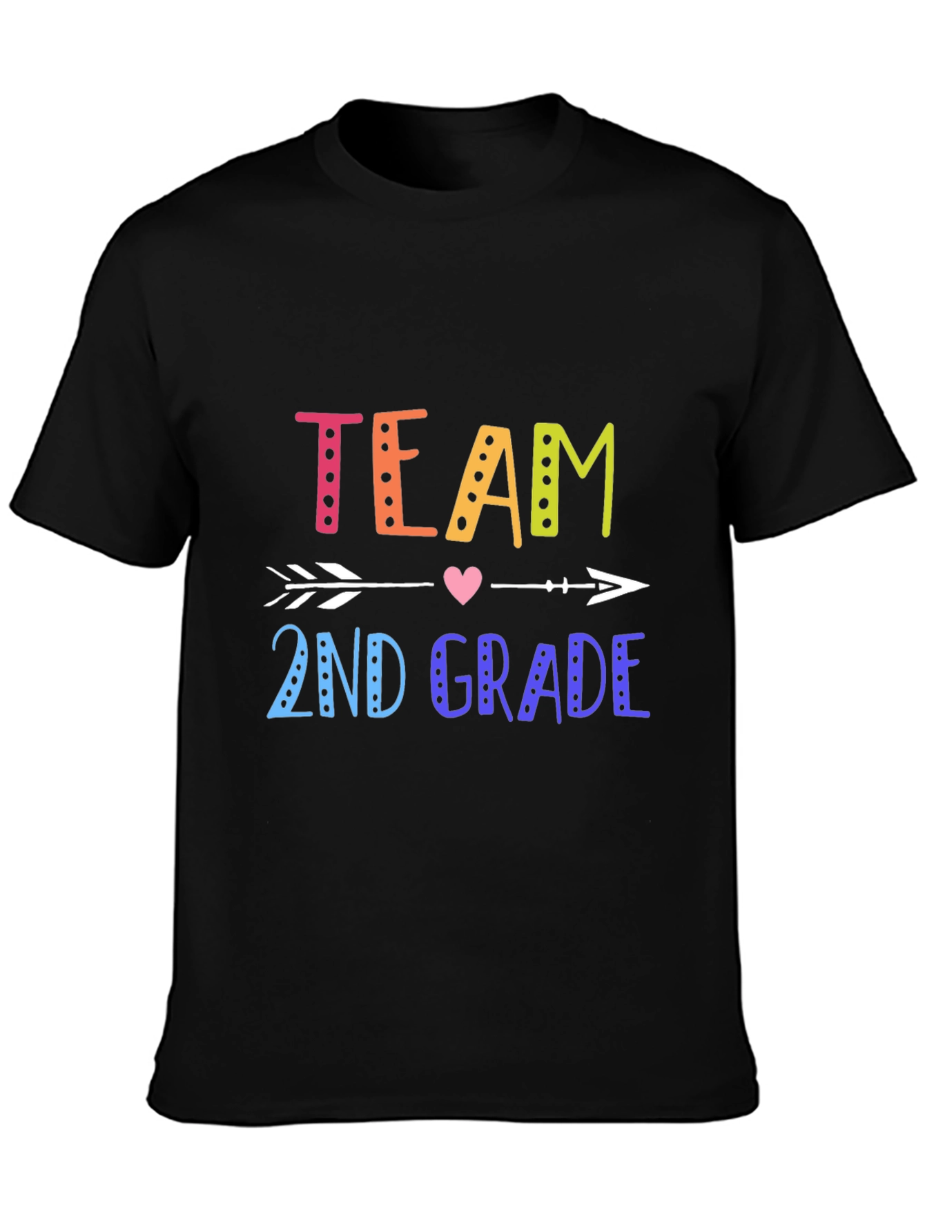 Team 2nd Grade Arrow Heart T-Shirt