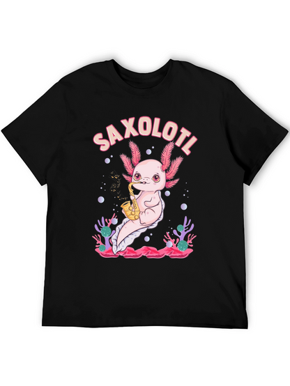 Saxolotl T-Shirt - Axolotl Saxophone Musician Tee