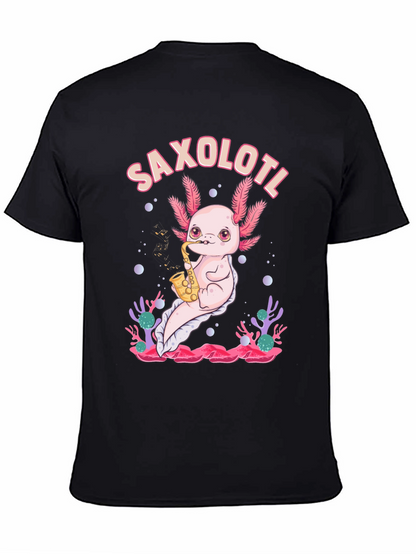 Saxolotl T-Shirt - Axolotl Saxophone Musician Tee