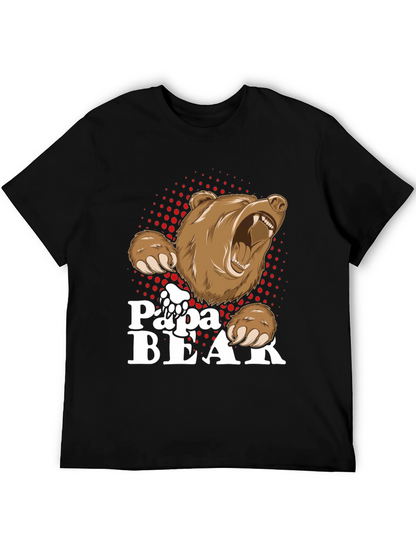 Papa Bear T-Shirt - Cool Dad Design