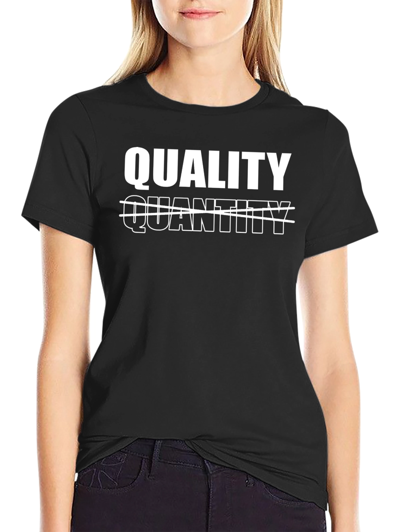 Quality Over Quantity Graphic T-Shirt