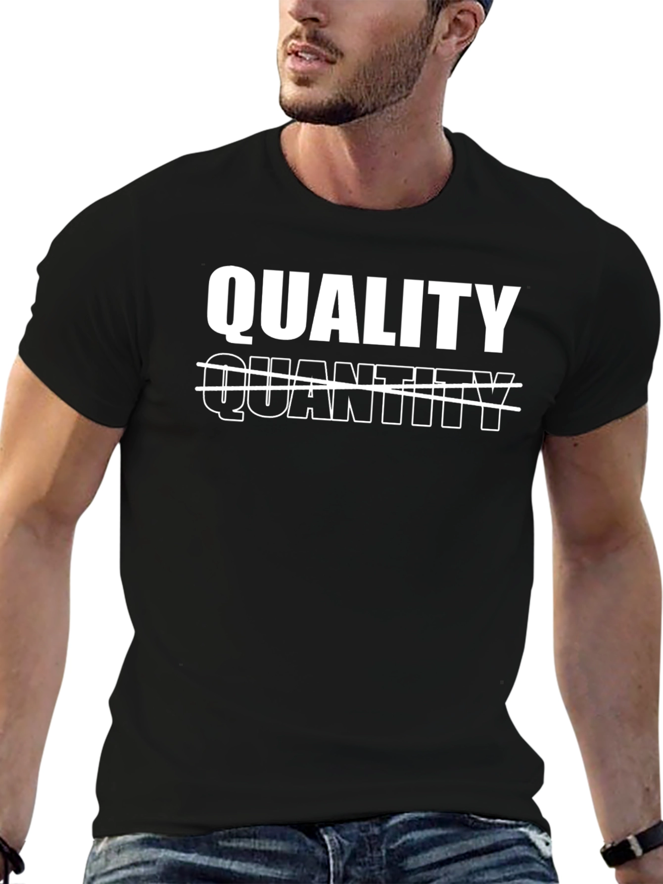Quality Over Quantity Graphic T-Shirt