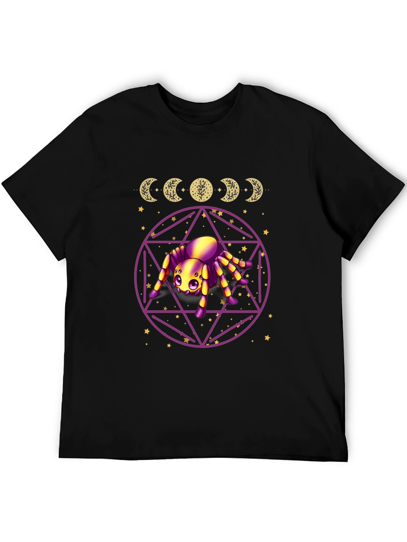 Mystic Spider Moon Phase Graphic Tee