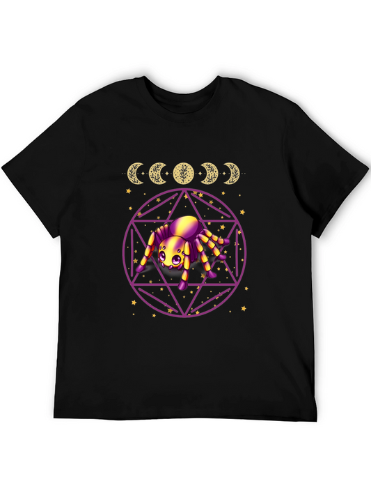 Mystic Spider Moon Phase Graphic Tee