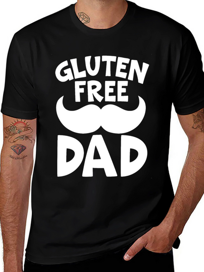 Gluten Free Dad Black Graphic T-Shirt