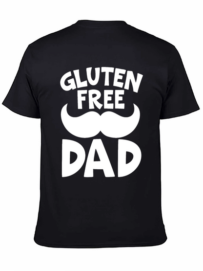 Gluten Free Dad Black Graphic T-Shirt