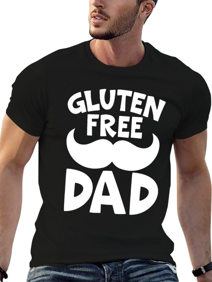 Gluten Free Dad Black Graphic T-Shirt