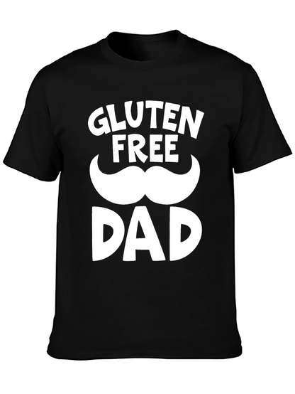 Gluten Free Dad Black Graphic T-Shirt
