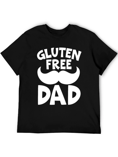 Gluten Free Dad Black Graphic T-Shirt