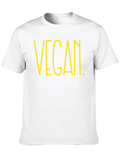 Vegan Graphic Tee - Black Cotton T-Shirt