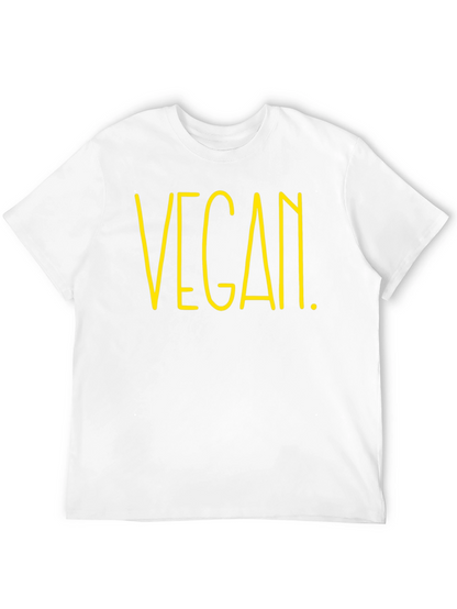 Vegan Graphic Tee - Black Cotton T-Shirt