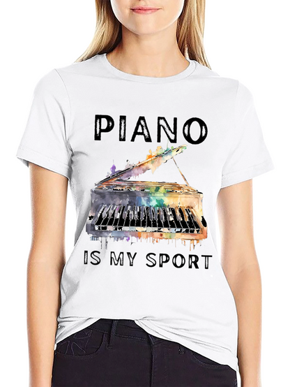 Piano is My Sport Graphic Tee
