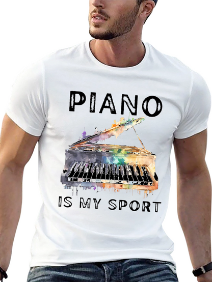Piano is My Sport Graphic Tee
