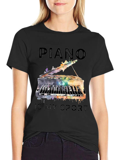 Piano is My Sport Graphic Tee