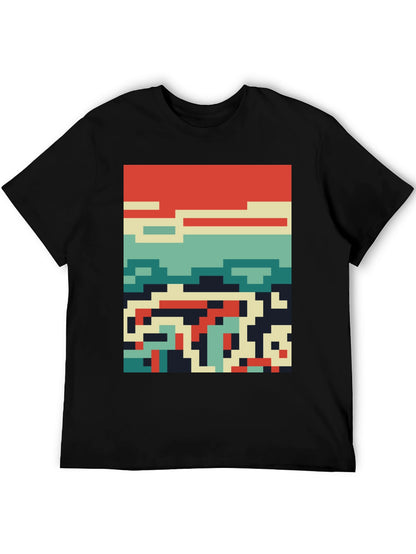 Retro Pixel Art Tee - Cool Graphic Design Shirt