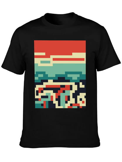 Retro Pixel Art Tee - Cool Graphic Design Shirt