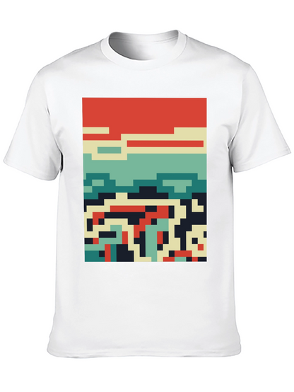 Retro Pixel Art Tee - Cool Graphic Design Shirt