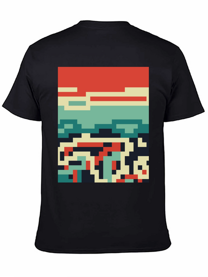 Retro Pixel Art Tee - Cool Graphic Design Shirt